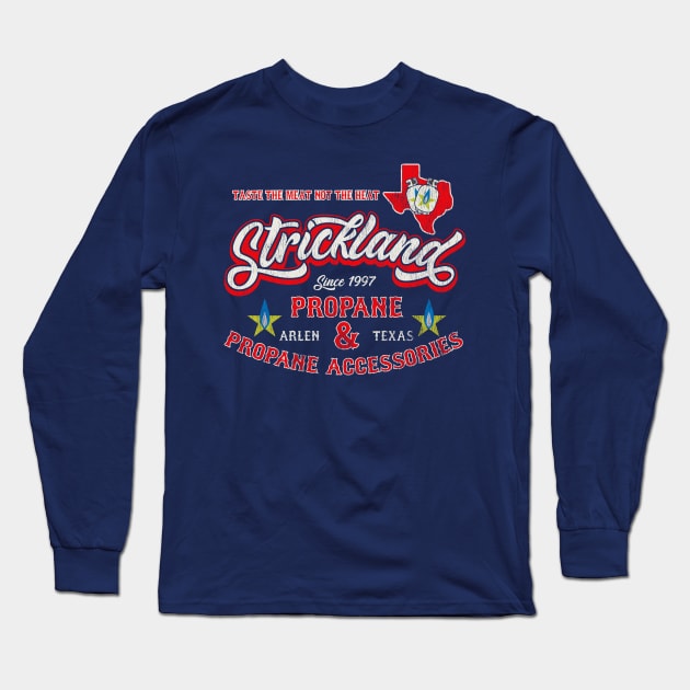 Strickland Propane Dks Worn Long Sleeve T-Shirt by Alema Art